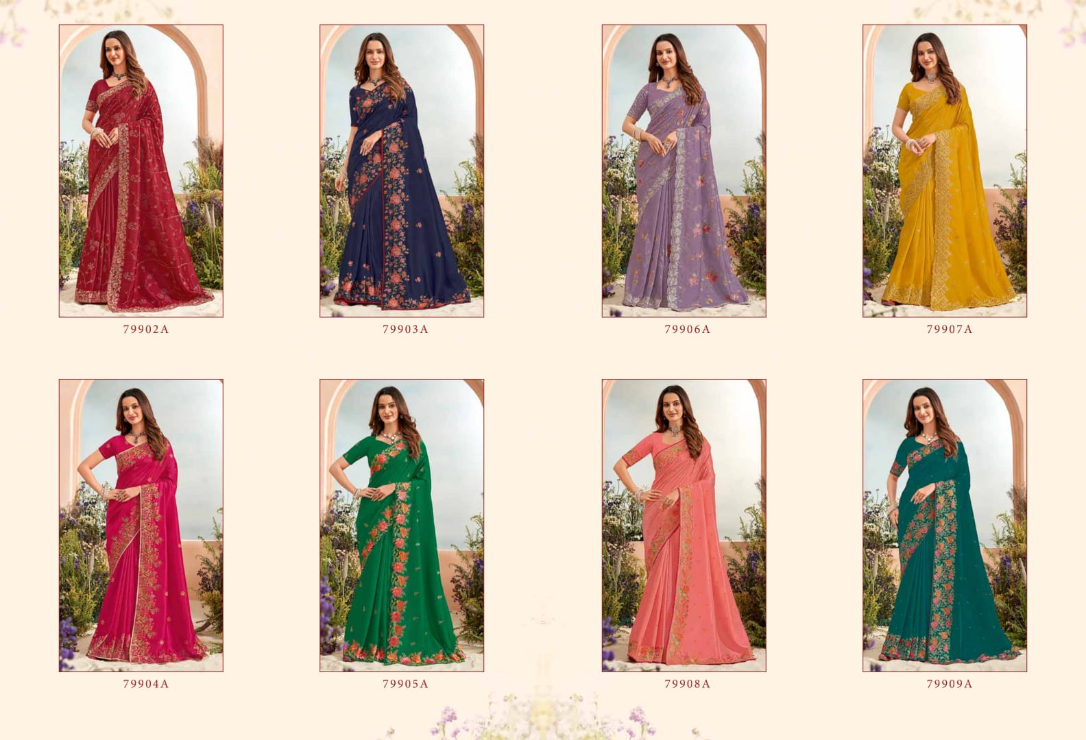 Sandhya By Vipul Silk Wedding Wear Saree Online Wholesale